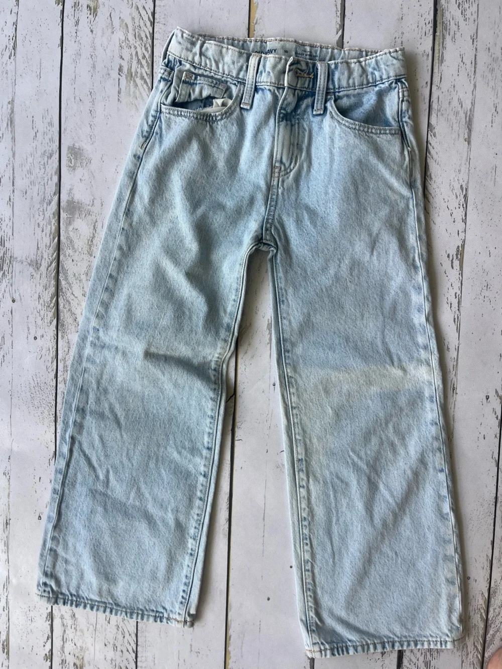 BUNDLE of 4 Old Navy girls baggy wide leg size 10 jean